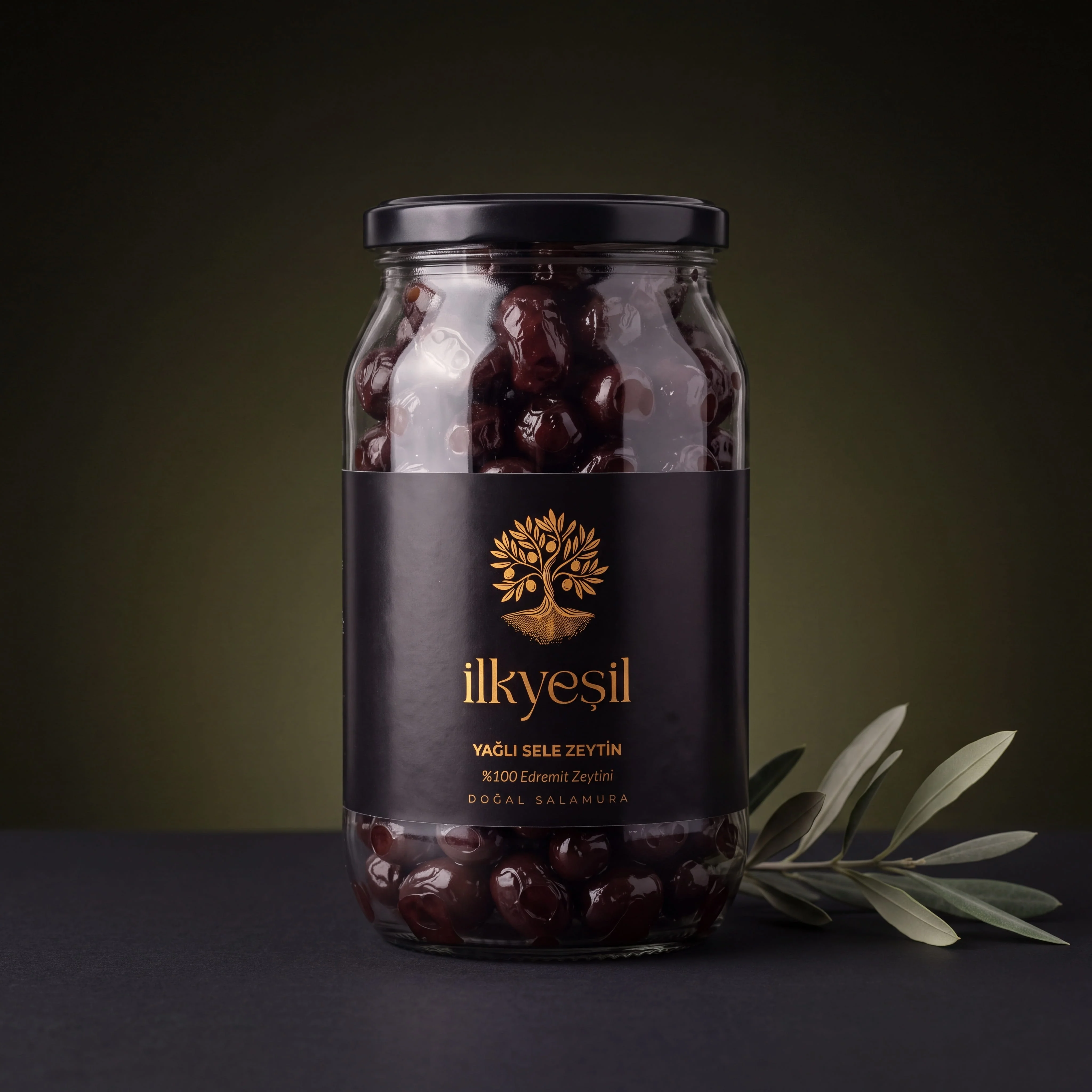 İlkyeşil 700 gr Yağlı Sele Zeytin Doğal Ve Sofralık Zeytin